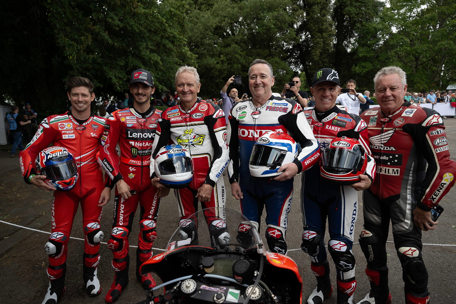 MotoGP riders at 2023 Goodwood Festival of Speed